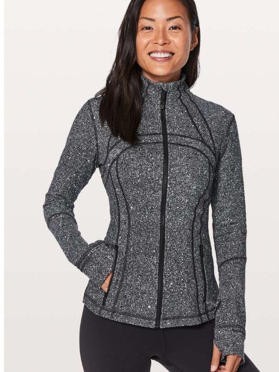 Lululemon Define Jacket 6 Luminesce Splatter White Black - Picture 1 of 11